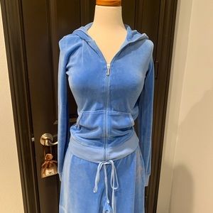Juicy Couture Sky Blue Velour Tracksuit